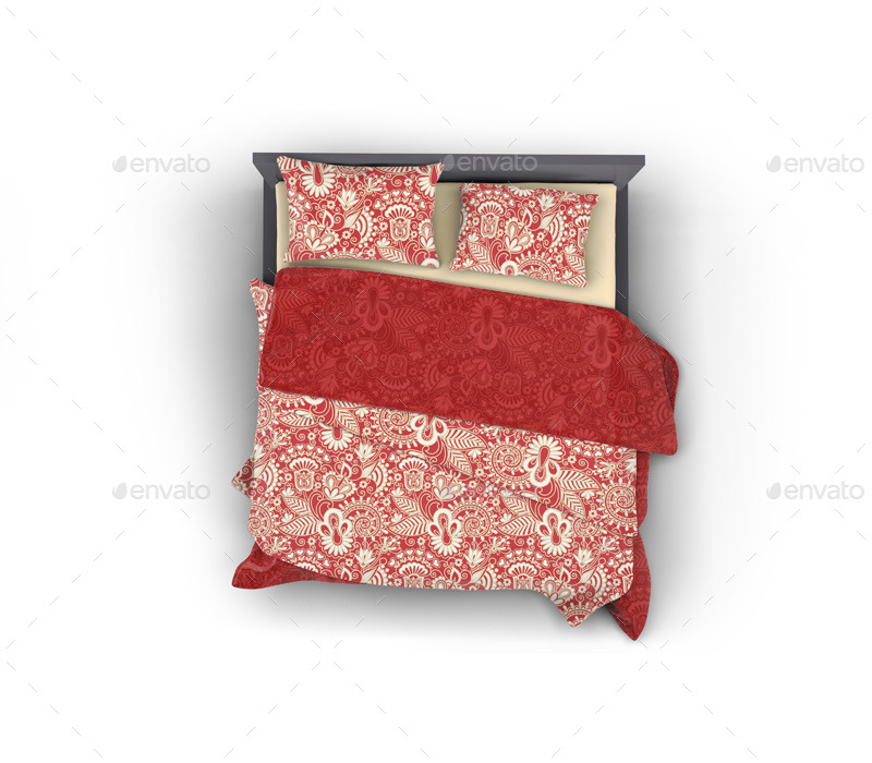 Bed Linens Bedding Set MockUp, Graphics GraphicRiver